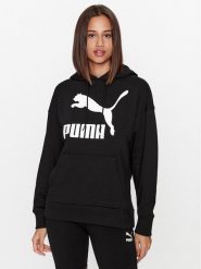 Puma Bluza Classics Logo 530074 Czarny Regular Fit. Czarne bluzy Puma, m, bez wzorów, z bawełny, bez kaptura. Za 199.99 zł.
