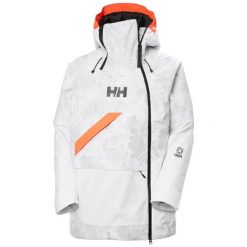 Damska kurtka narciarska z kapturem Helly Hansen Powchaser Asym. Brązowe kurtki narciarskie Helly Hansen, s, bez wzorów, z materiału, z kapturem, narciarskie, primaloft. Za 1,107.50 zł.
