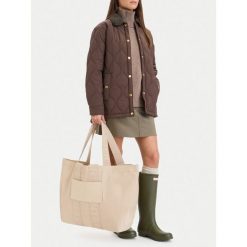Torebka Hunter. Brązowe shopper Hunter, bez wzorów, bez dodatków. Za 219.99 zł.