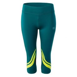 Damskie Legginsy Luna 3/4. Niebieskie legginsy sportowe IQ, bez wzorów, do biegania. Za 107.99 zł.