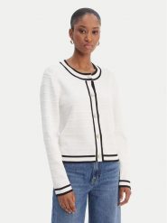 Morgan Kardigan 261-MLIO Biały Regular Fit. Białe kardigany Morgan, xl, bez wzorów, z syntetyku. Za 249.99 zł.