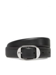 Calvin Klein Pasek Damski Forged Pin Belt 25Mm LV04K7014G Czarny. Czarne paski Calvin Klein, bez wzorów, ze skóry. Za 219.99 zł.