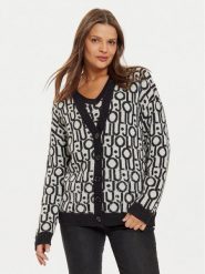 Liu Jo Kardigan WF4460 MA30P Biały Regular Fit. Białe kardigany Liu Jo, xs, bez wzorów, z syntetyku. Za 399.99 zł.
