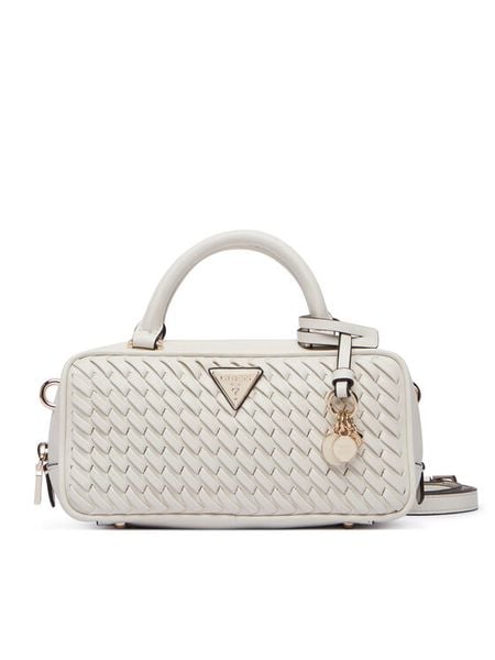 Guess Torebka Kora Mini HWWG97 48760 Kremowy. Białe torebki klasyczne Guess, z aplikacjami, ze skóry, bez dodatków. Za 597.99 zł.