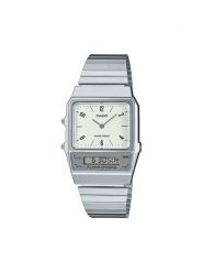 Casio Zegarek Vintage Edgy AQ-800E-7A2EF Srebrny. Szare, analogowe zegarki Casio, srebrne. Za 259.99 zł.