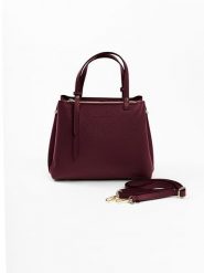 Lia Biassoni Skórzana torebka "Bardine" w kolorze bordowym - 28 x 21 x 15 cm rozmiar: onesize. Czerwone torby na ramię Lia Biassoni, bez wzorów, z materiału, na ramię, bez dodatków. Za 304.99 zł.