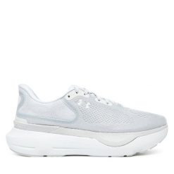 Buty do biegania Under Armour. Szare obuwie sportowe Under Armour, bez zapięcia, do biegania. Za 389.99 zł.