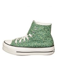 Converse Sneakersy "Chuck Taylor" w kolorze zielonym rozmiar: 36,5. Zielone trampki Converse, bez wzorów, za kostkę, bez zapięcia. Za 330.20 zł.
