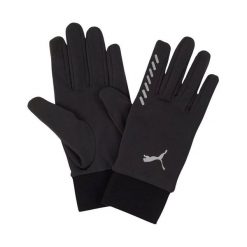 42004 Rękawiczki Zimowe Do Biegania. Czarne rękawiczki Puma, bez wzorów, sportowe. Za 155.99 zł.