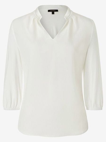 More & More Bluzka w kolorze białym rozmiar: 38. Białe bluzki More & More, s, bez wzorów, z wiskozy, klasyczne, bez kołnierzyka, bez ramiączek. Za 124.95 zł.