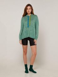 Rodier Bluza w kolorze zielonym rozmiar: L. Zielone bluzy Rodier, l, bez wzorów, z wełny, bez kaptura. Za 282.99 zł.