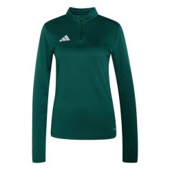 Bluza damska adidas Entrada 26 treningowa. Białe bluzy Adidas, bez wzorów, z materiału, bez kaptura. Za 121.99 zł.