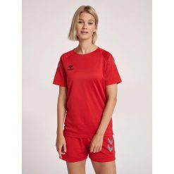 Damski poliestrowy dżersej Hummel Lead. Czerwone koszulki sportowe Hummel, bez wzorów, z dżerseju, bez ramiączek, do piłki ręcznej. Za 138.00 zł.