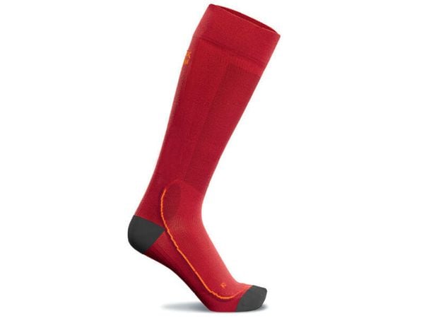 Skarpety Volkl Ski Kneehigh Comfort Red. Czerwone skarpety Völkl, bez wzorów, z materiału. Za 45.00 zł.