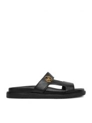 Beverly Hills Polo Club Klapki EO-WI16-SERDINIA-04 Czarny. Czarne klapki Beverly Hills Polo Club, bez wzorów, ze skóry, bez obcasa. Za 329.99 zł.