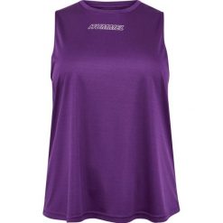 Damski tank top Hummel Te Curvy Plus. Fioletowe topy Hummel, bez wzorów, bez kołnierzyka, bez ramiączek. Za 120.00 zł.