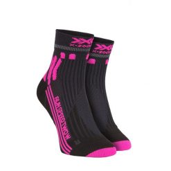 Skarpety biegowe damskie X-Socks Run Speed Two 4.0. Czerwone skarpety X Socks, bez wzorów. W wyprzedaży za 96.00 zł.