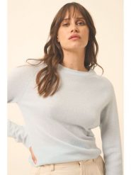 Just Cashmere Kaszmirowy sweter "Jane" w kolorze błękitnym rozmiar: S. Niebieskie swetry Just Cashmere, s, bez wzorów, z kaszmiru, bez ramiączek. Za 326.99 zł.