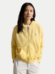 Polo Ralph Lauren Bluza 211971693502 Żółty jasny Relaxed Fit. Żółte bluzy Polo Ralph Lauren, m, bez wzorów, z bawełny, bez kaptura. Za 859.99 zł.