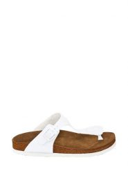 Moosefield Japonki w kolorze białym rozmiar: 39. Białe klapki Moosefield, bez wzorów, z otwartym noskiem, bez obcasa. Za 65.38 zł.