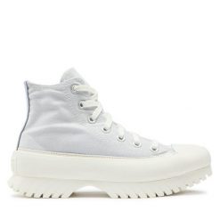 Trzewiki Converse. Niebieskie botki Converse, bez wzorów, bez obcasa, na płaskiej podeszwie, bez zapięcia. Za 379.99 zł.