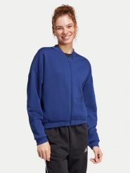 Adidas Bluza Essentials Contemporary Logo JD9968 Granatowy Loose Fit. Niebieskie bluzy Adidas, xl, bez wzorów, z syntetyku, bez kaptura. Za 169.99 zł.