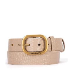 Pasek GINO ROSSI. Brązowe paski Gino Rossi, bez wzorów. Za 99.99 zł.