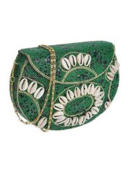 BLE Torebka w kolorze zielonym - 18 x 16 x 5 cm rozmiar: onesize. Zielone torby na ramię BLE, bez wzorów, z materiału, na ramię, bez dodatków. Za 156.60 zł.