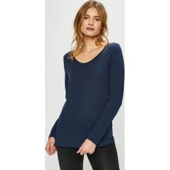 Mustang - Bluzka. Niebieskie bluzki Mustang, s, bez wzorów, z bawełny, casualowe, bez kołnierzyka, bez ramiączek. W wyprzedaży za 49.90 zł.