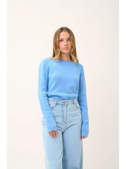 Just Cashmere Kaszmirowy sweter "Grace" w kolorze błękitnym rozmiar: L. Niebieskie swetry Just Cashmere, l, bez wzorów, z kaszmiru, bez ramiączek. Za 354.10 zł.