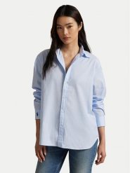 Polo Ralph Lauren Koszula 211968220002 Błękitny Oversize. Niebieskie koszule Polo Ralph Lauren, xl, bez wzorów, z bawełny, bez kołnierzyka, bez ramiączek. Za 779.99 zł.