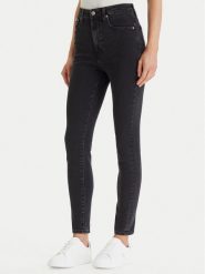 Calvin Klein Jeans Jeansy LV047E632G Czarny Skinny Fit. Czarne jeansy Calvin Klein Jeans, bez wzorów. Za 369.99 zł.