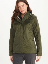 Marmot Kurtka funkcyjna "PreCip Eco" w kolorze khaki rozmiar: XL. Brązowe kurtki sportowe Marmot, xl, bez wzorów, z materiału, bez kaptura, outdoorowe. Za 258.52 zł.
