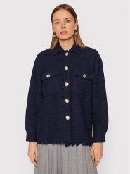 Marella Koszula Aceto 30410721 Granatowy Regular Fit. Niebieskie koszule Marella, bez wzorów, z bawełny, bez kołnierzyka, bez ramiączek. Za 989.99 zł.