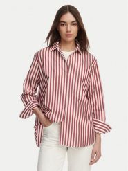 Tommy Hilfiger Koszula WW0WW45612 Czerwony jasny Regular Fit. Czerwone koszule TOMMY HILFIGER, bez wzorów, z bawełny, bez kołnierzyka, bez ramiączek. Za 489.99 zł.