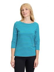 Betty Barclay Koszulka w kolorze turkusowo-białym rozmiar: 40. Białe bluzki Betty Barclay, bez wzorów, bez kołnierzyka, bez ramiączek. Za 82.99 zł.