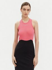 PINKO Top 100822 A2C1 Różowy Regular Fit. Czerwone topy Pinko, l, bez wzorów, z bawełny, bez kołnierzyka, bez ramiączek. Za 249.99 zł.