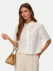 Vero Moda Koszula Eliza 10342754 Biały Regular Fit. Białe koszule Vero Moda, xs, bez wzorów, z bawełny, bez kołnierzyka, bez ramiączek. Za 159.99 zł.