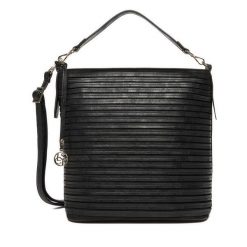 Torebka Lasocki. Czarne torebki klasyczne Lasocki, bez wzorów, bez dodatków. Za 199.99 zł.