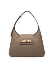 DKNY Torebka R523KL20 Beżowy. Brązowe torebki klasyczne DKNY, bez wzorów, ze skóry, bez dodatków. Za 1,049.00 zł.