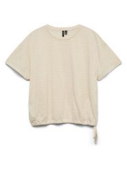 Vero Moda Koszulka w kolorze beżowym rozmiar: M. Brązowe bluzki Vero Moda, m, bez wzorów, bez kołnierzyka, bez ramiączek. Za 72.95 zł.