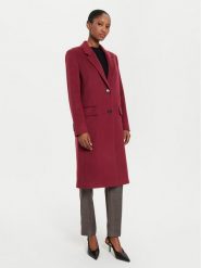 Boss Płaszcz wełniany Catara 50501019 Bordowy Slim Fit. Czerwone płaszcze Boss, na zimę, bez wzorów, z wełny, bez kaptura. Za 2,049.00 zł.