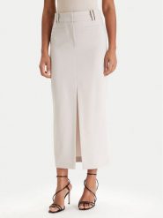 Patrizia Pepe Spódnica midi 8G0515/A498-S748 Szary Regular Fit. Szare spódnice Patrizia Pepe, s, bez wzorów, z syntetyku, midi. Za 1,039.00 zł.