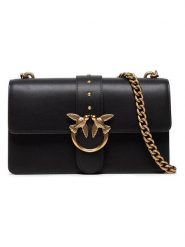 Pinko Skórzana torebka w kolorze czarnym - 27 x 16 x 8 cm rozmiar: onesize. Czarne torby na ramię Pinko, bez wzorów, z materiału, na ramię, bez dodatków. Za 1,073.67 zł.