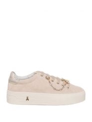 Patrizia Pepe Skórzane sneakersy w kolorze beżowym rozmiar: 39. Brązowe trampki Patrizia Pepe, bez wzorów, bez zapięcia. Za 465.55 zł.