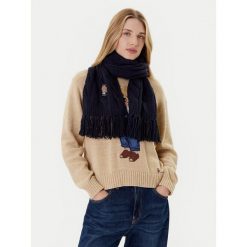 Szalik Polo Ralph Lauren. Niebieskie szaliki Polo Ralph Lauren, bez wzorów. Za 569.99 zł.