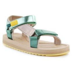 Sandały D.Franklin Forest Neo Strips DFSH361009-GREE zielone. Zielone sandały bez wzorów, bez obcasa, bez zapięcia. Za 287.72 zł.