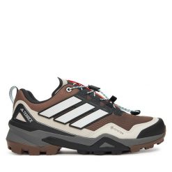 Trekkingi adidas. Brązowe trekkingi Adidas, z gore-texu, trekkingowe. Za 699.99 zł.