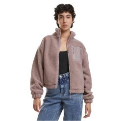 Damska Bluza Polarowa Sherpa. Czerwone bluzy Urban Classics, xl, bez wzorów, z polaru, bez kaptura. Za 221.99 zł.