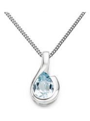 Revoni Złoty naszyjnik z zawieszką - dł. 45 cm rozmiar: onesize. Szare naszyjniki Revoni, z topazem, złote. Za 1,130.99 zł.